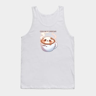 Cute Coffee give me superpower for dog lovers Tank Top